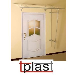 Daszek jednospadowy-modułowy wymiary: 180 cm x 90 cm x 35 cm brąz dymiony z plexi (PMMA) (BDJ031)