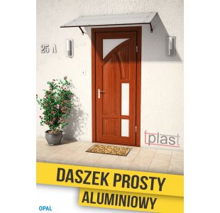 Daszek nad drzwi prosty, ALUMINIOWY 120x90cm
