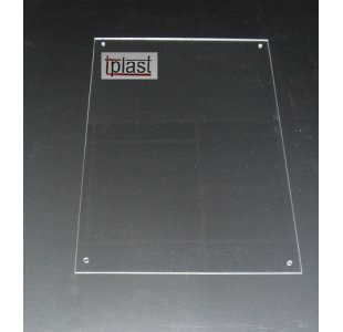 Tabliczka do przykręcenia na drzwi A4 PION plexi przezroczysta (RSX038)